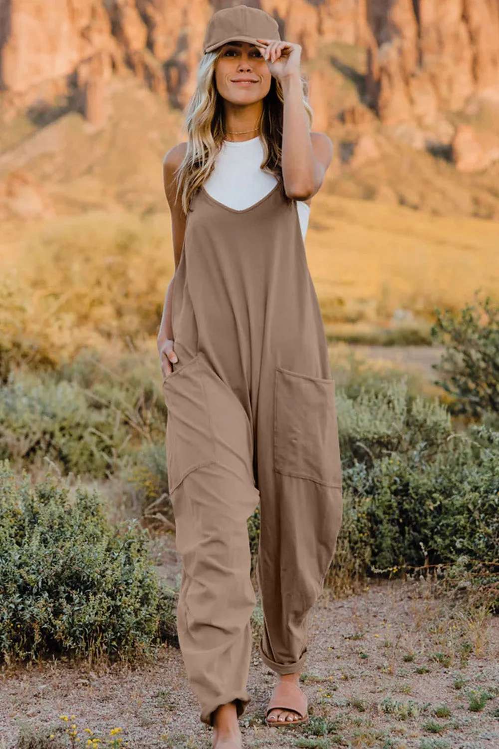 5 Comfy V-Neck Jumpsuits ( S - 3X)