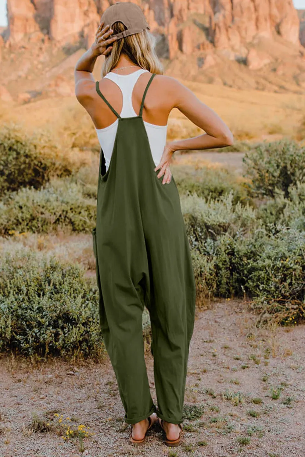 5 Comfy V-Neck Jumpsuits ( S - 3X)