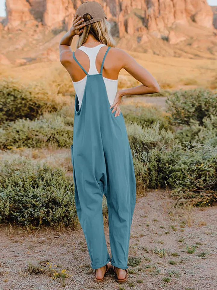 5 Comfy V-Neck Jumpsuits ( S - 3X)