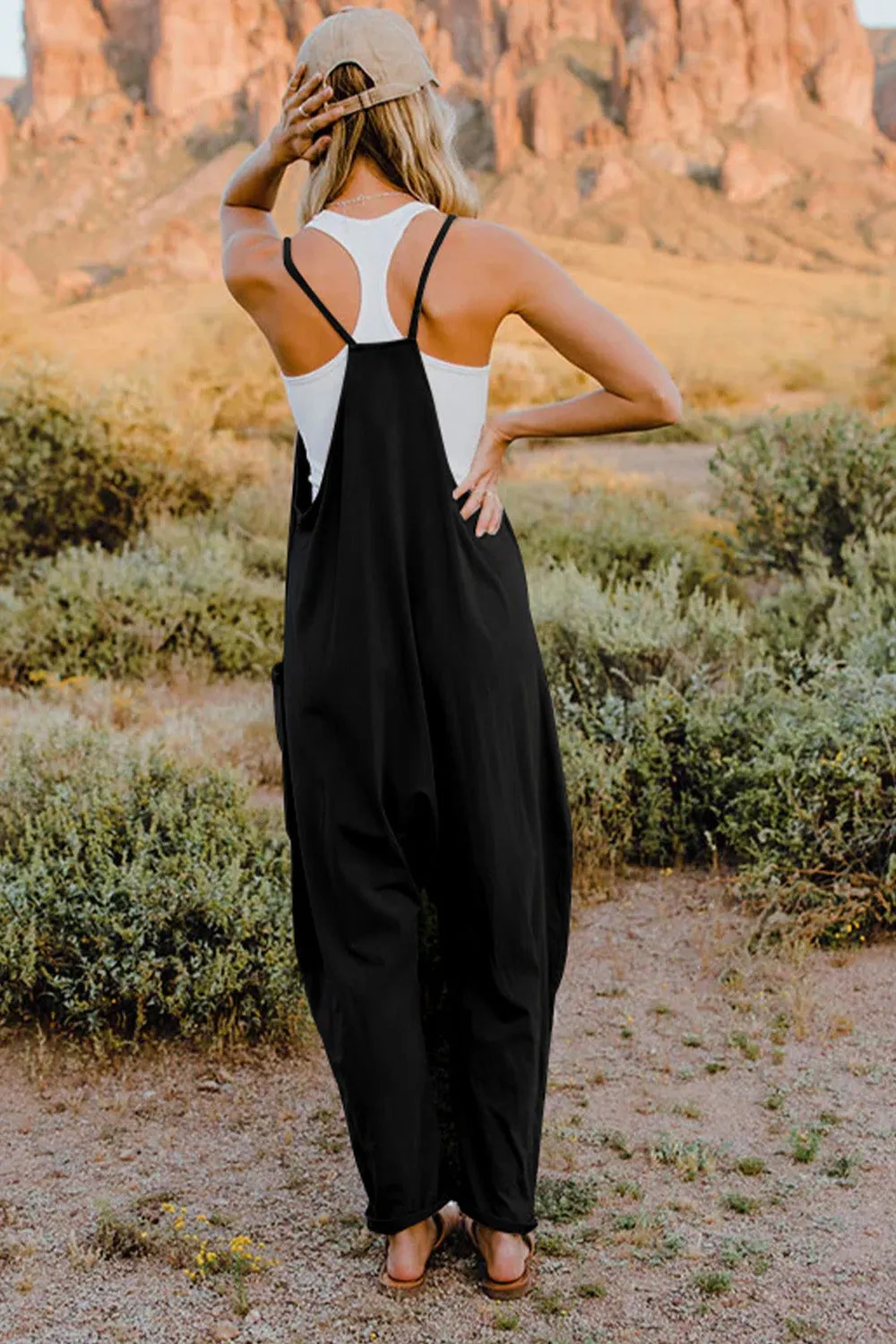 5 Comfy V-Neck Jumpsuits ( S - 3X)