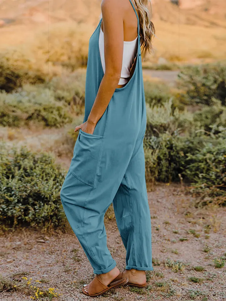 5 Comfy V-Neck Jumpsuits ( S - 3X)