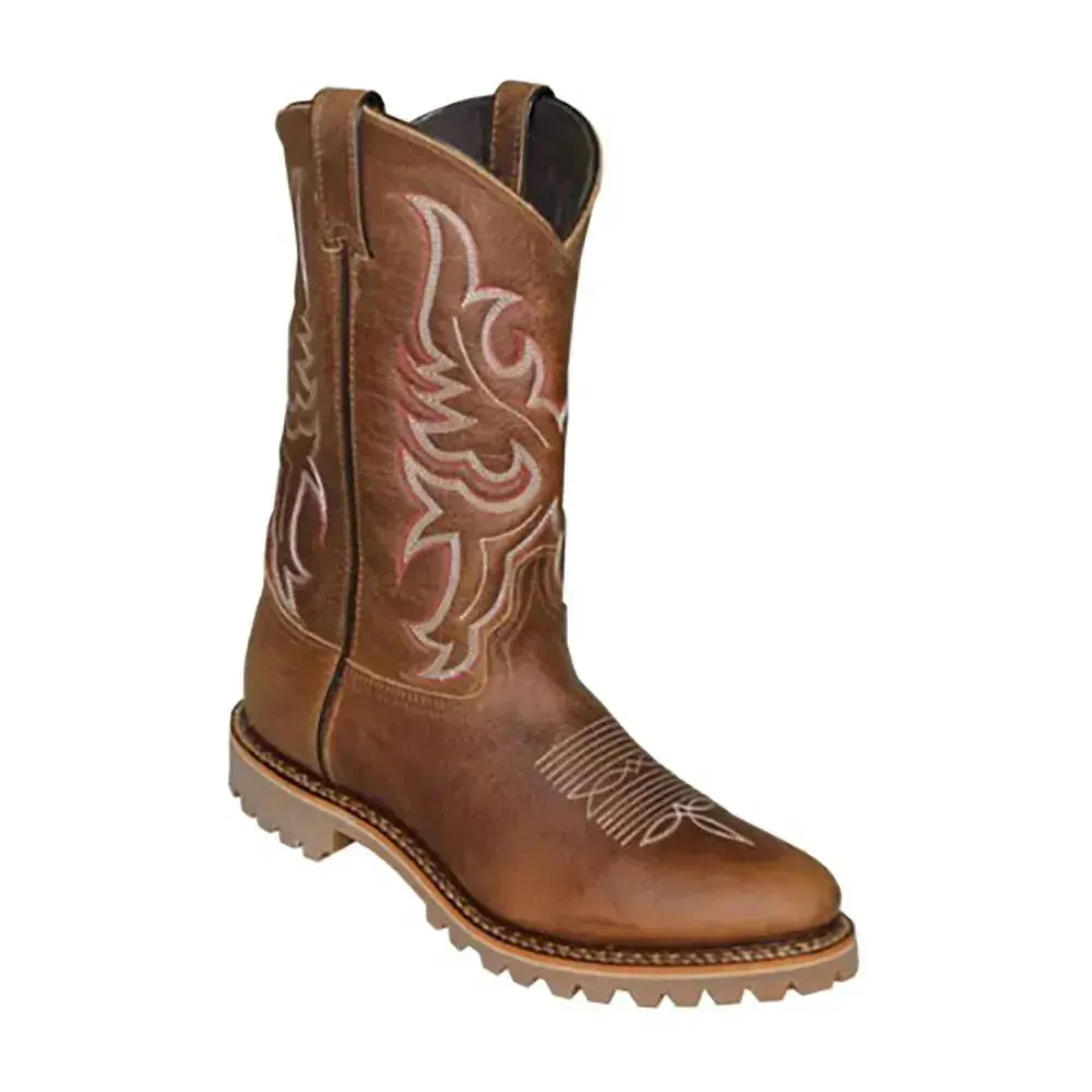 Abilene Crossover (R Toe) - Men's Bison Leather Cowboy Boots (Closeout)