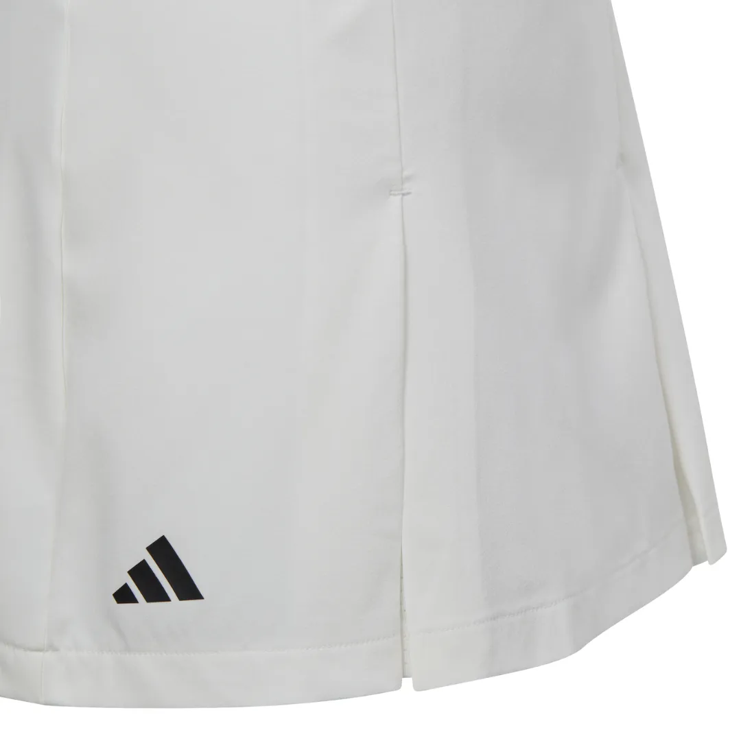 Adidas Girls Club Tennis Pleated Skirt - White