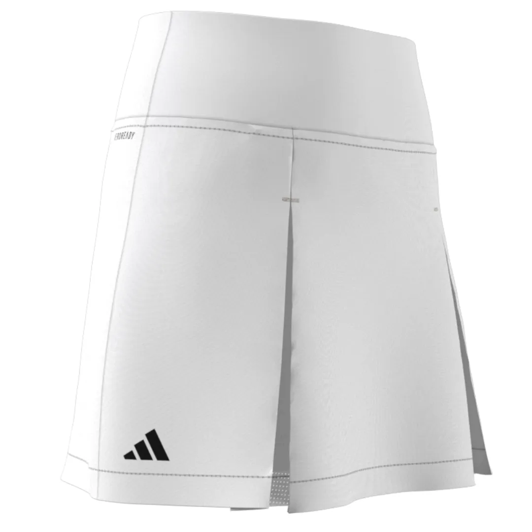 Adidas Girls Club Tennis Pleated Skirt - White