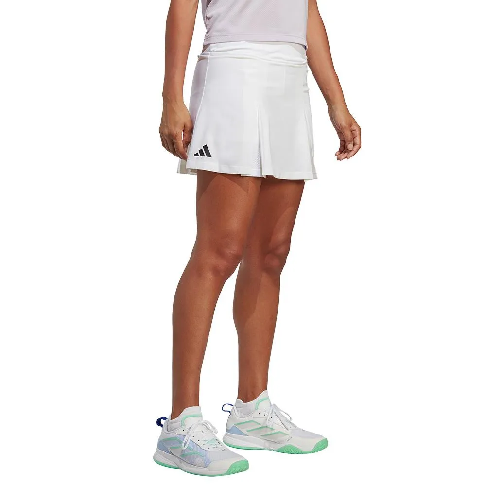 adidas Women's Club Pleated Skort Tall - White