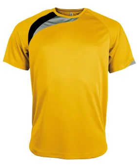 Adults short-sleeved jersey | Yellow/Black/Storm Grey