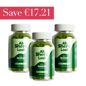 Ah Shore Look Sea Moss 60 Gummies x3 Month Bundle - Save €17.21