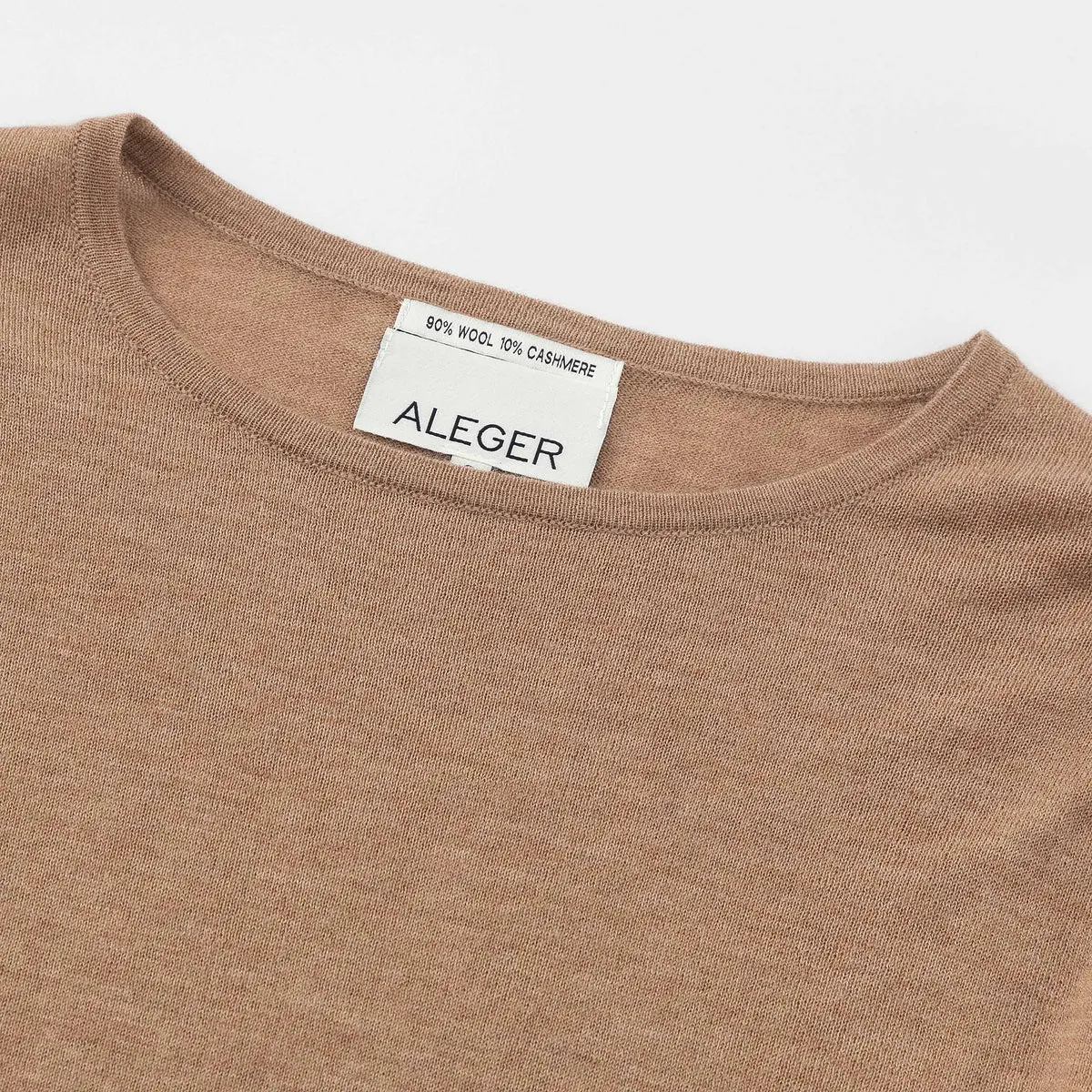 Aleger Cashmere Bell Sleeve Knit in Nutmeg