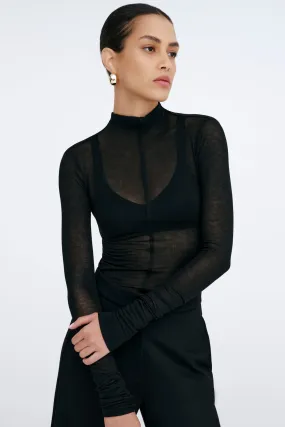 Alicia Sheer Turtleneck