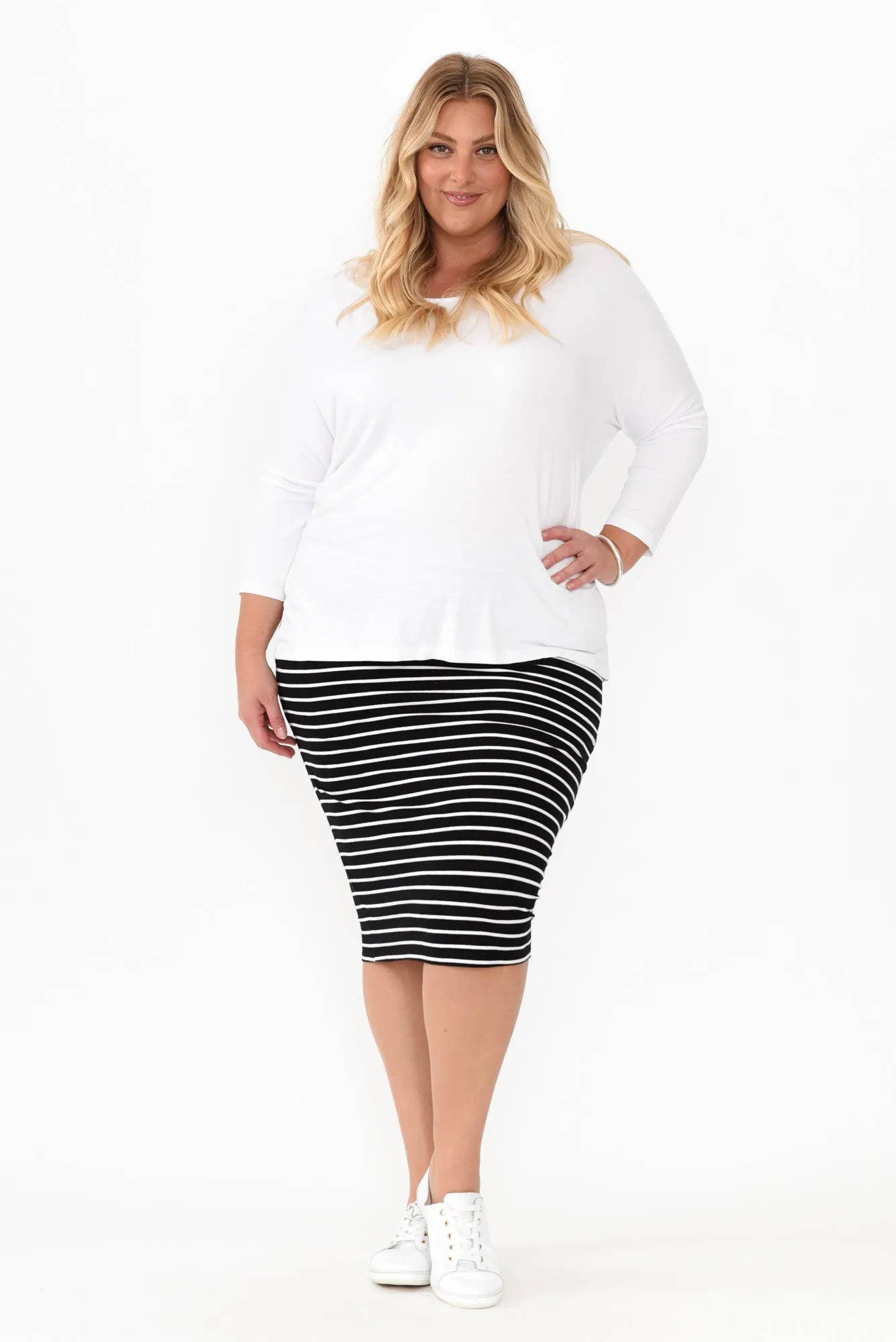 Alicia Stripe Tube Skirt