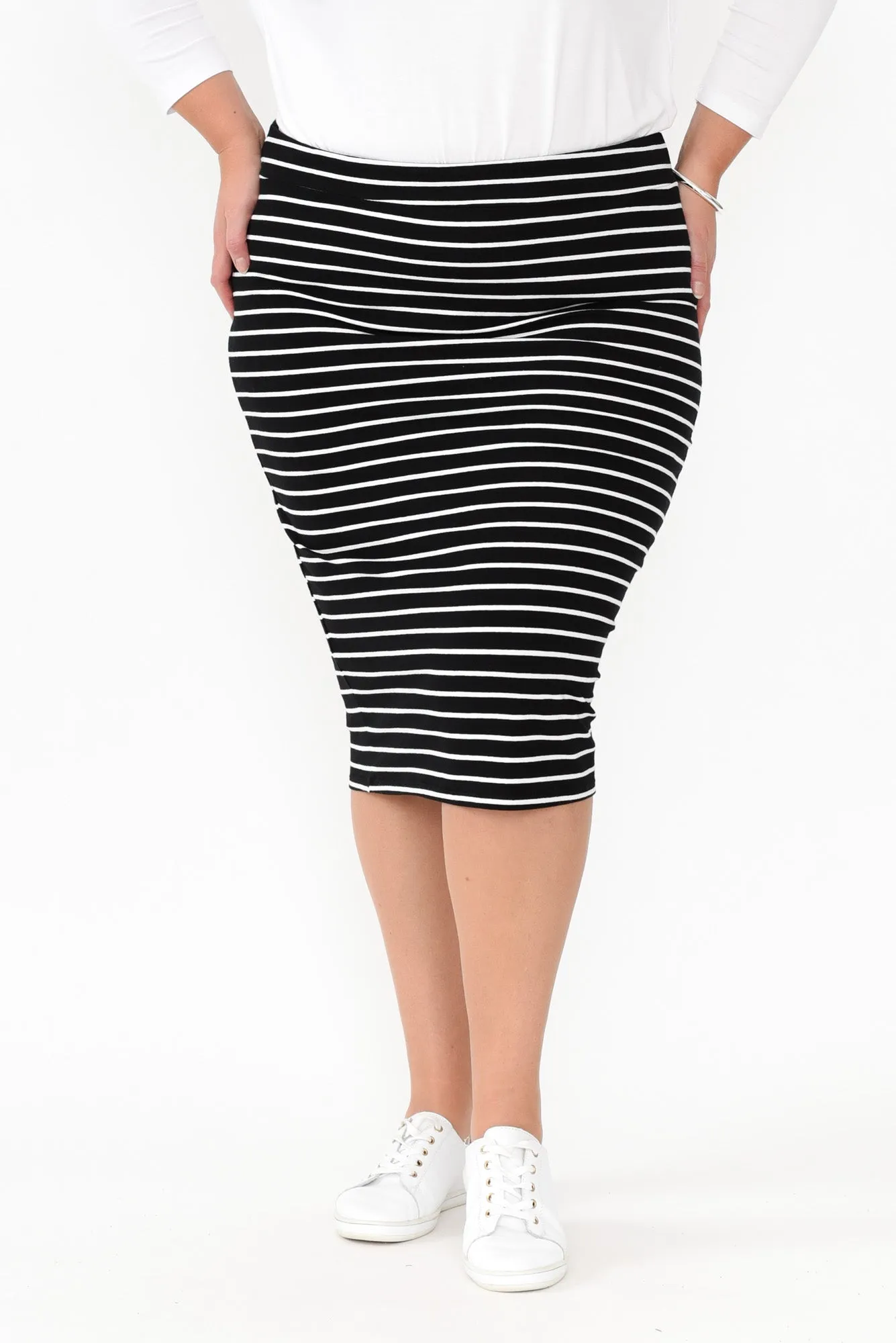 Alicia Stripe Tube Skirt