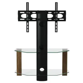 Alphason Century 800mm Glass TV Stand for Up To 55" TV -  Walnut | ADCEC800WAL