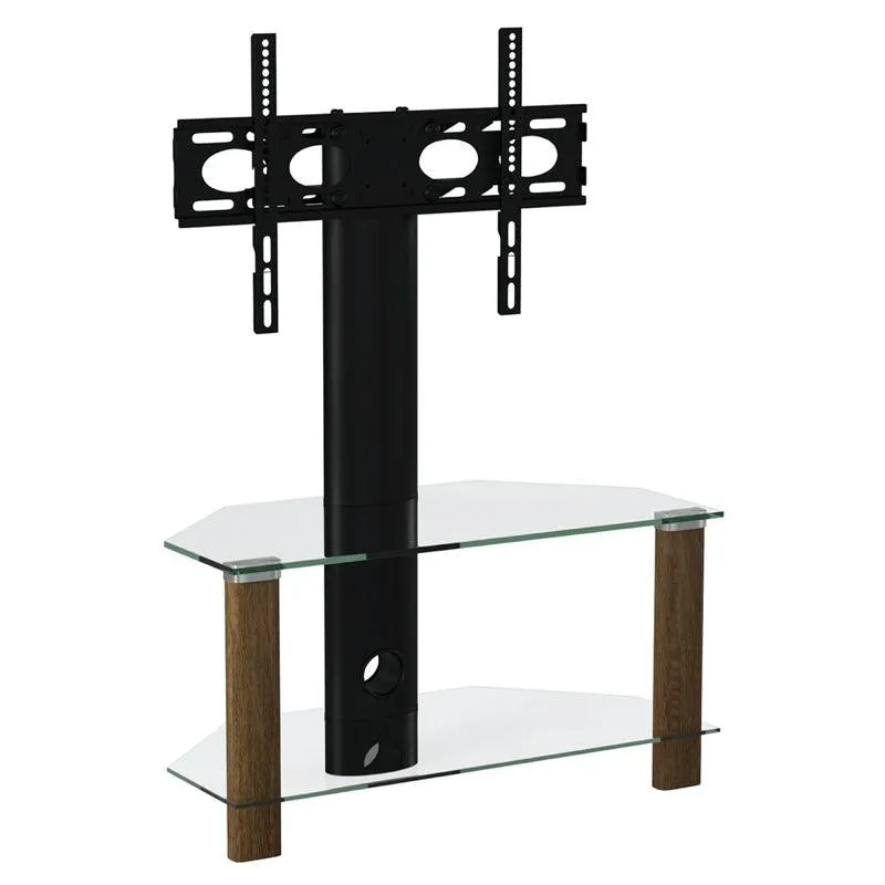 Alphason Century 800mm Glass TV Stand for Up To 55" TV -  Walnut | ADCEC800WAL