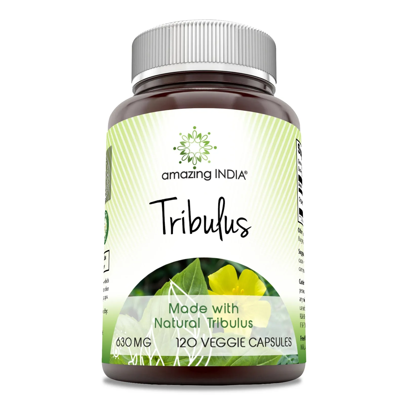 Amazing India Tribulus | 630 Mg | 120 Veggie Capsules