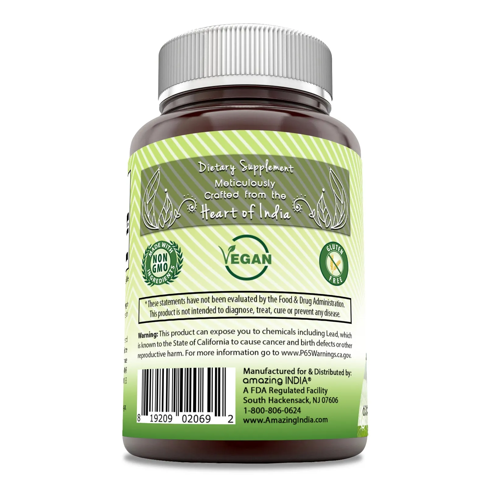 Amazing India Tribulus | 630 Mg | 120 Veggie Capsules