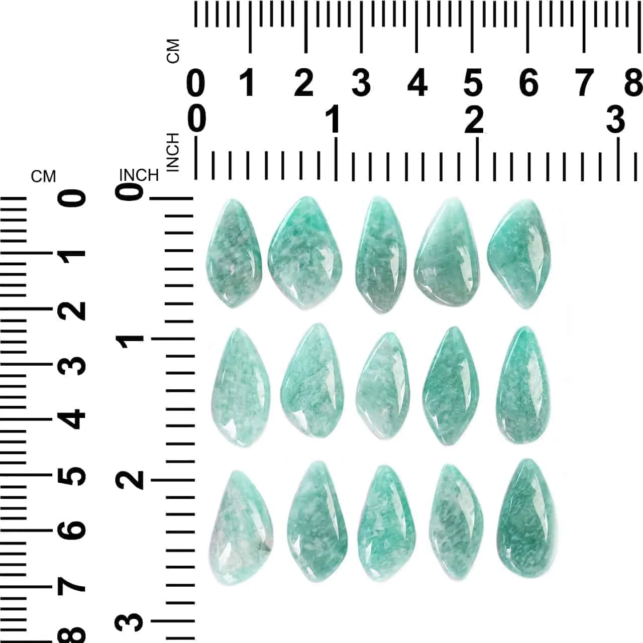 Amazonite Free-Form Cabochons 20mm - 15 pieces