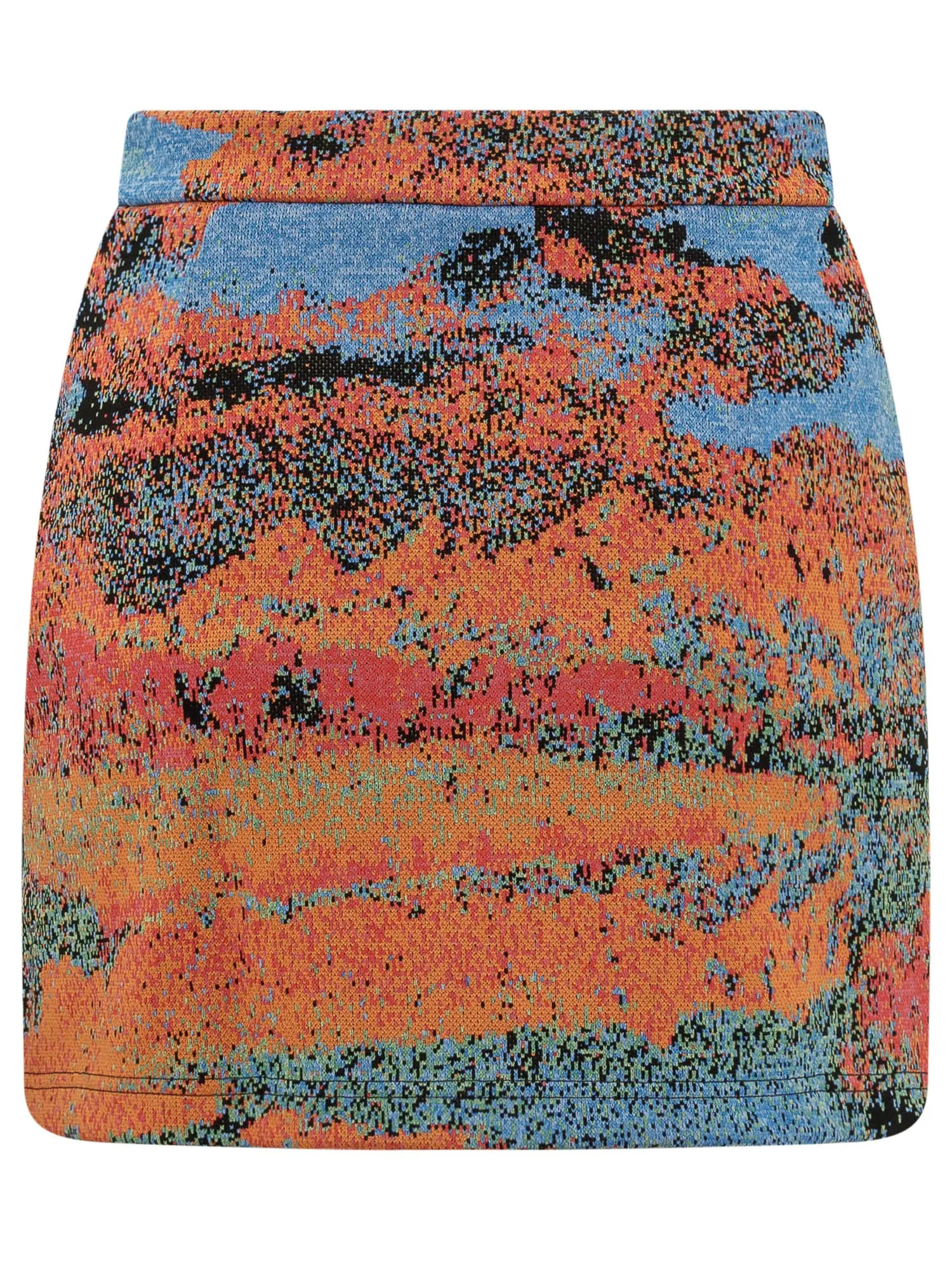 Ambush Jacquard High Waist Pencil Skirt