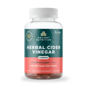 Ancient Nutrition Organic Herbal Cider Vinegar 60 Gummies