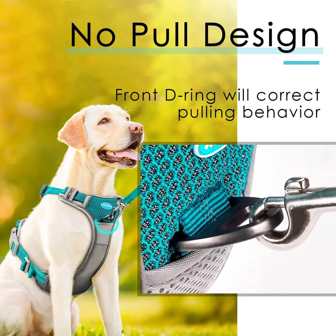 Anti-Pull Dog Harness - With Quick Release Neck Clip - ThinkPet