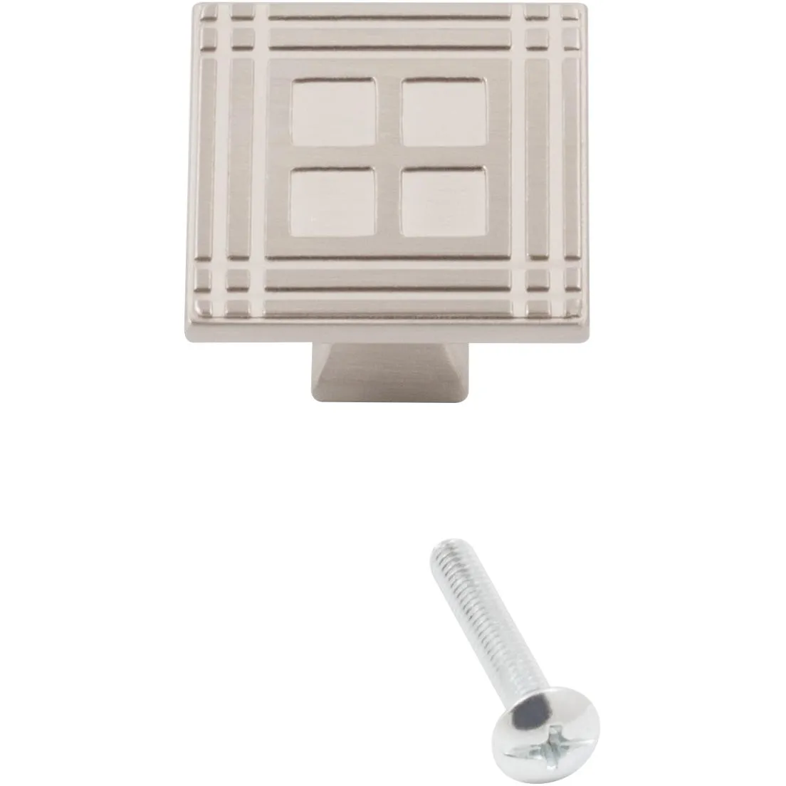 Arts & Crafts Square Cabinet Knob