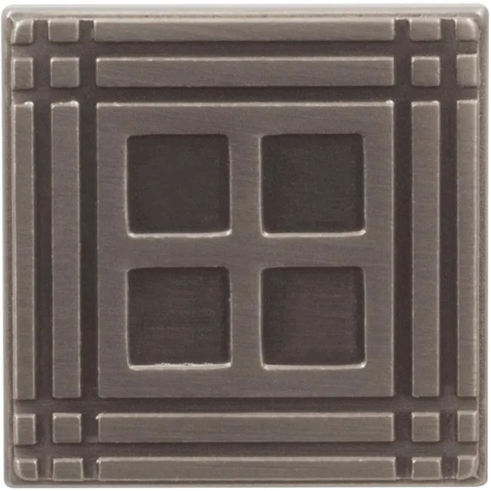 Arts & Crafts Square Cabinet Knob