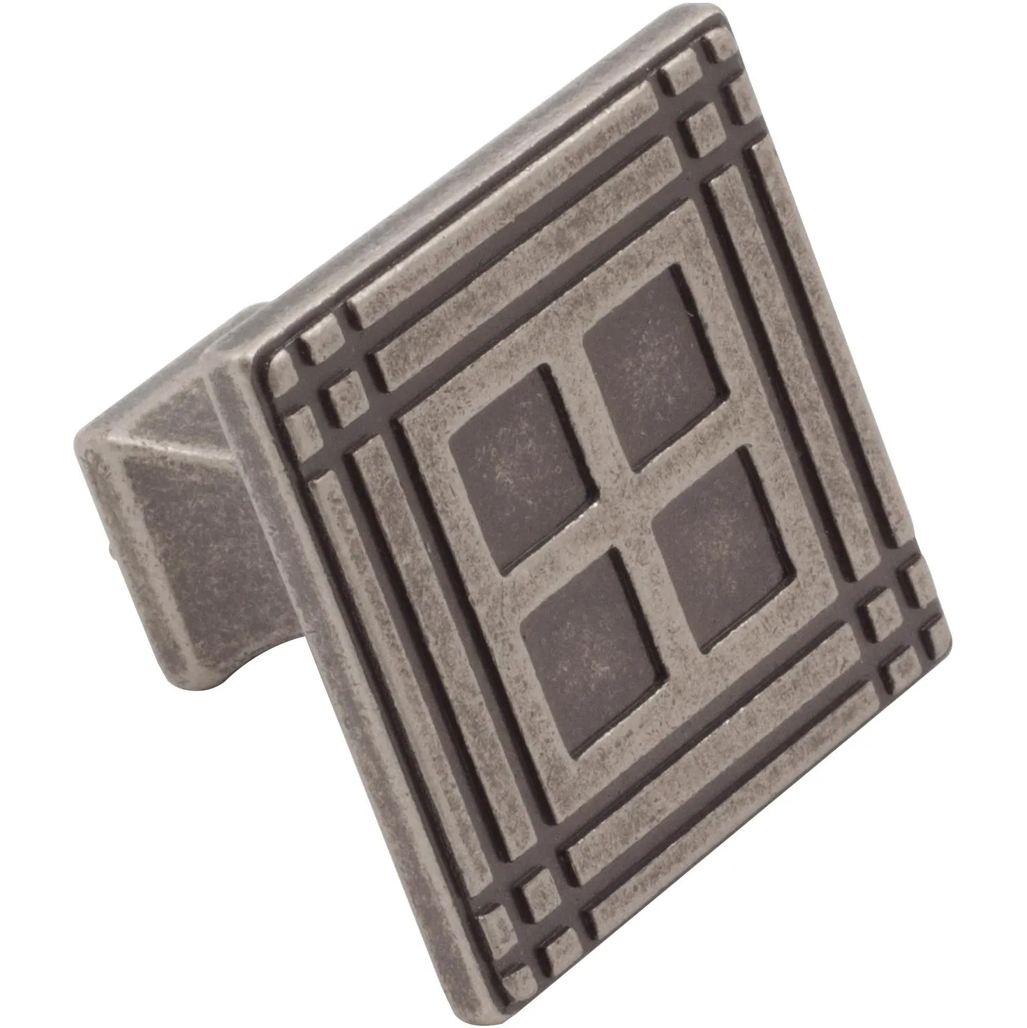 Arts & Crafts Square Cabinet Knob