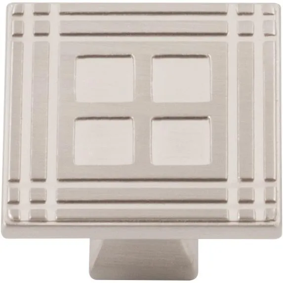 Arts & Crafts Square Cabinet Knob