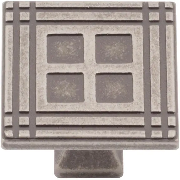 Arts & Crafts Square Cabinet Knob