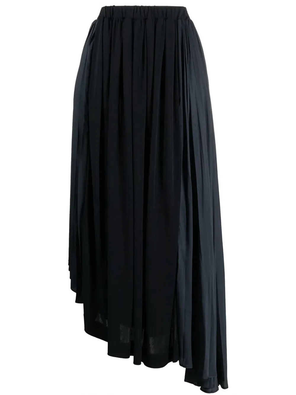 Asymm Crepe Fluid Skirt