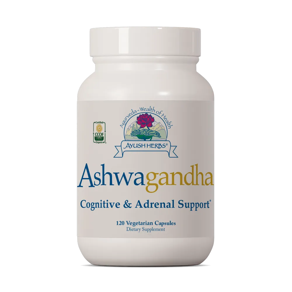 Ayush Herbs Ashwagandha 60 Vegetarian Capsules