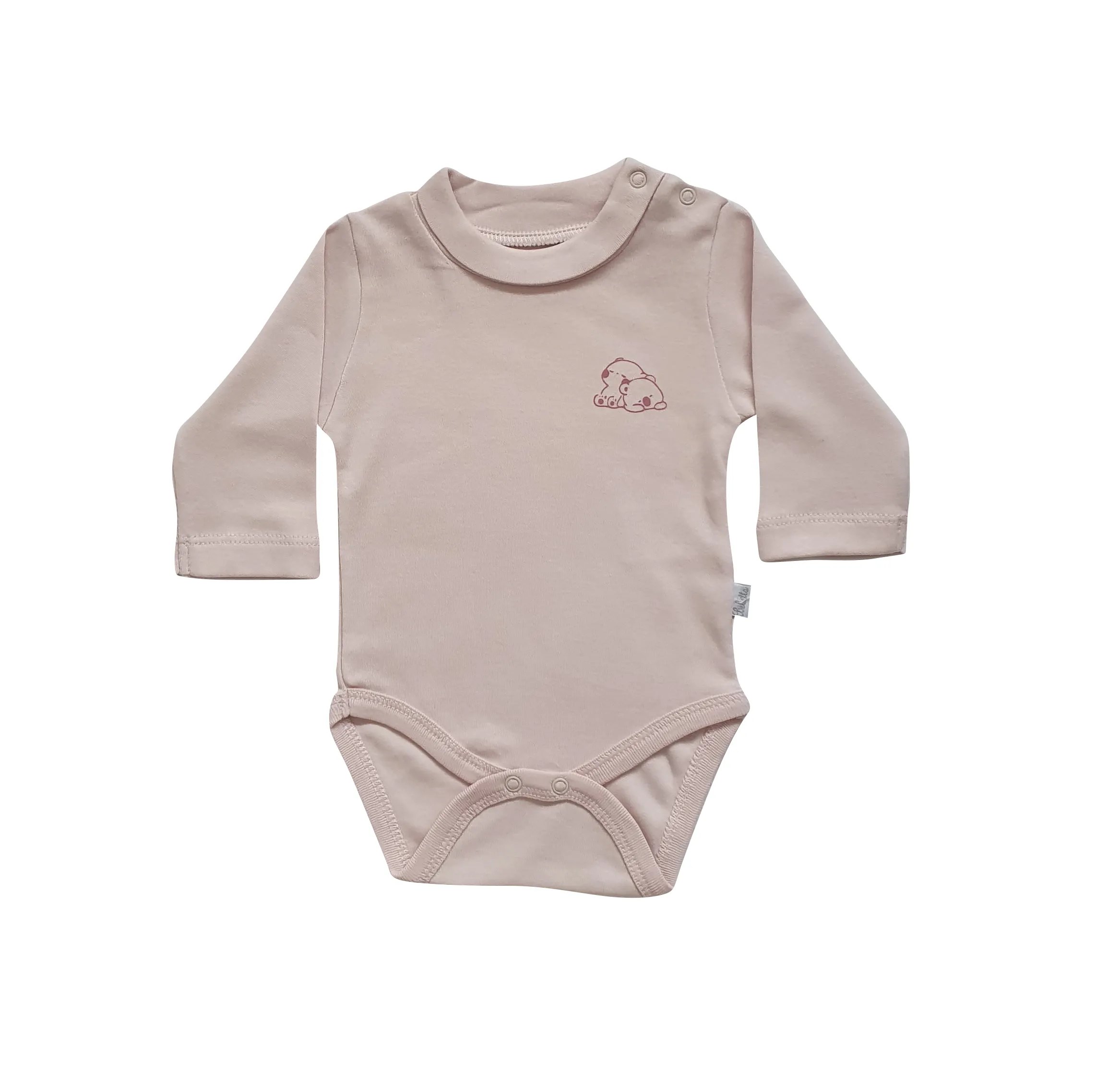 Bebetto Mock Turtleneck Bodysuit Pale Pink (0-12mths)