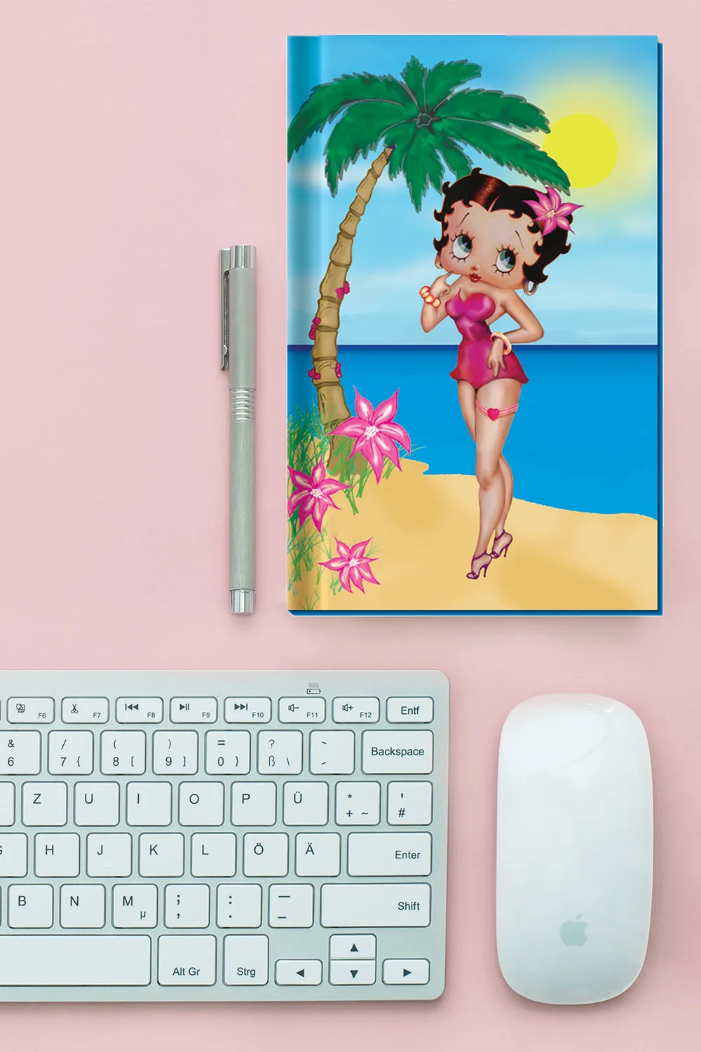 Betty Boop A5 Notebook Manhattan, Paradise, Retro Apple