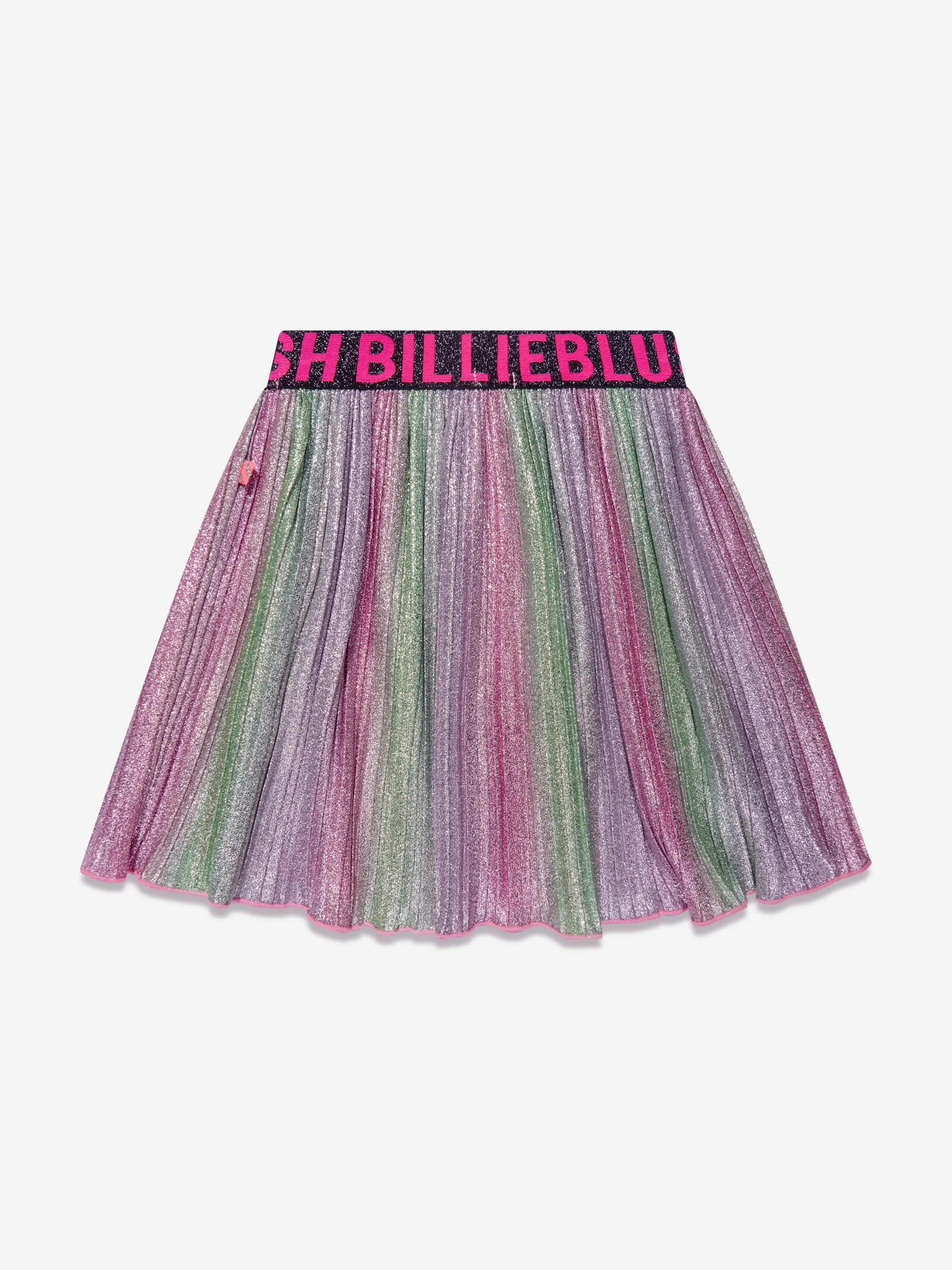 Billieblush Girls Metallic Pleated Skirt in Multicolour