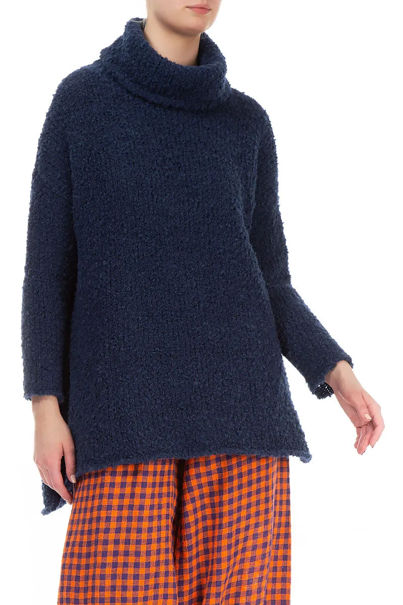 Blue Violet Alpaca Wool Sweater