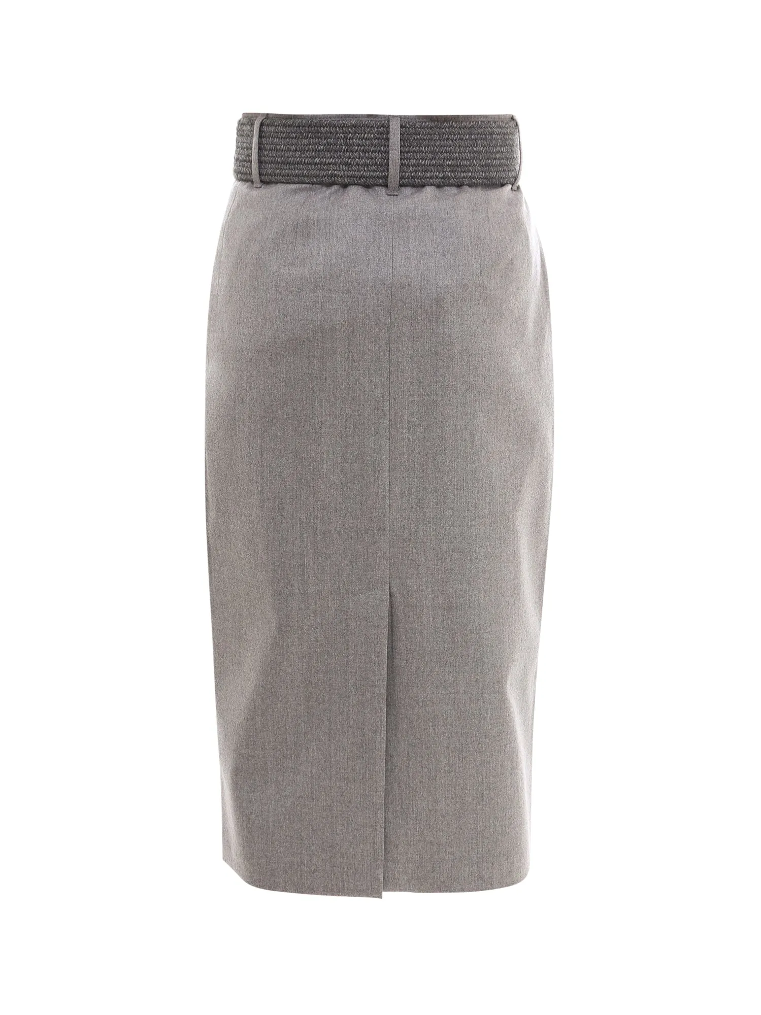 Brunello Cucinelli Belted Pencil Skirt