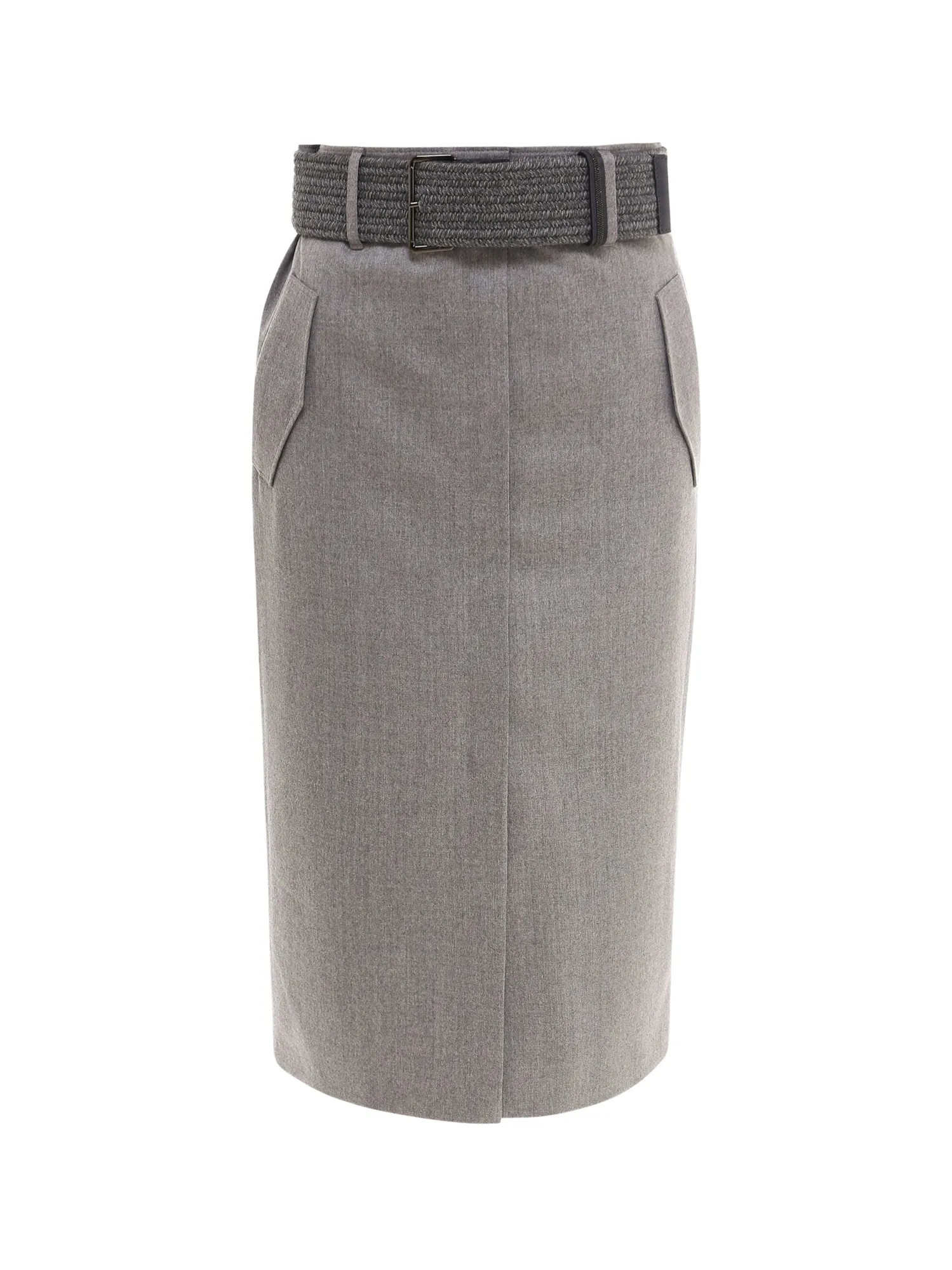 Brunello Cucinelli Belted Pencil Skirt