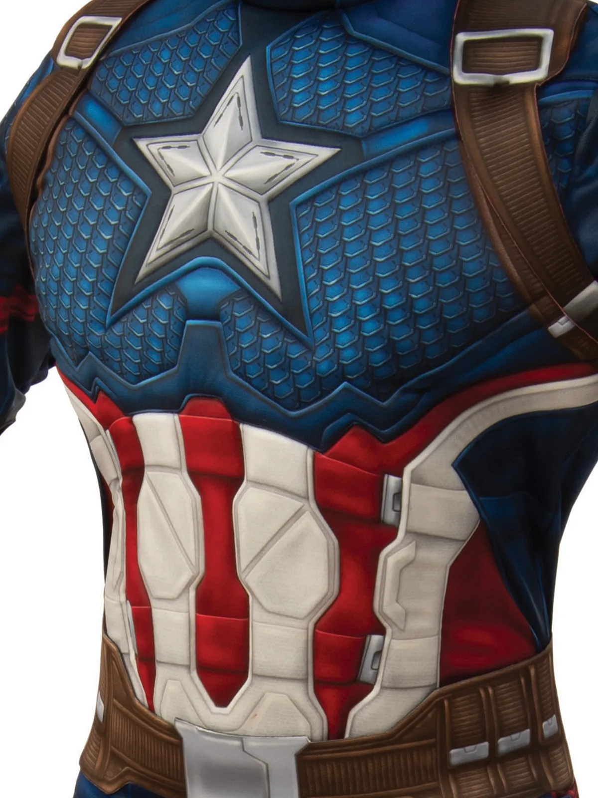 Captain America Avengers Endgame Marvel Superhero Fancy Dress Adult Costume