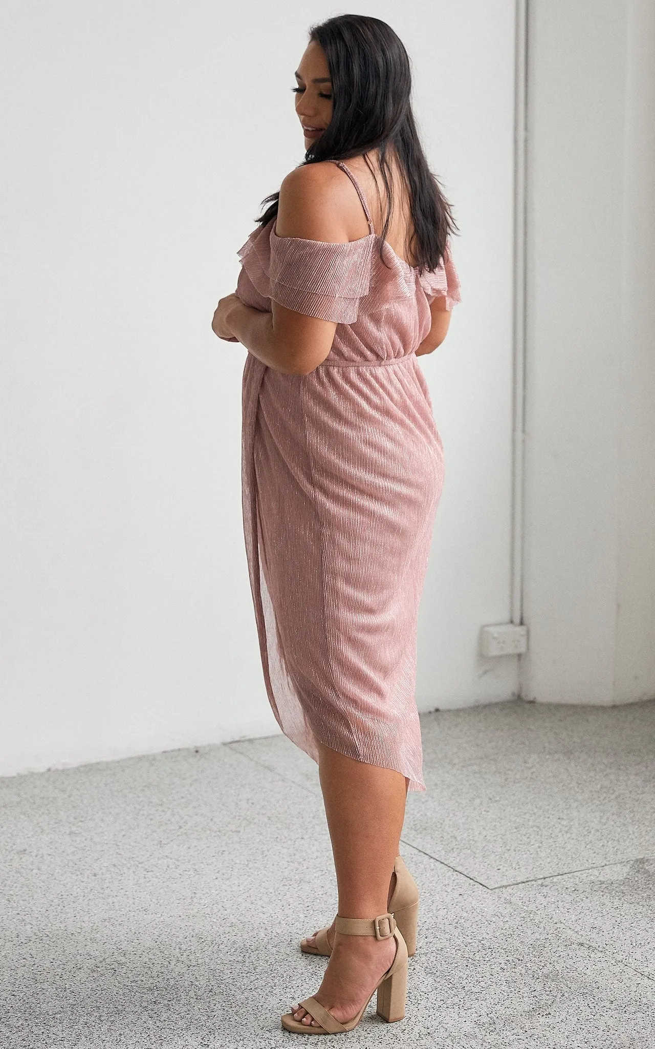 Casey Dress - Blush Rose Metallic