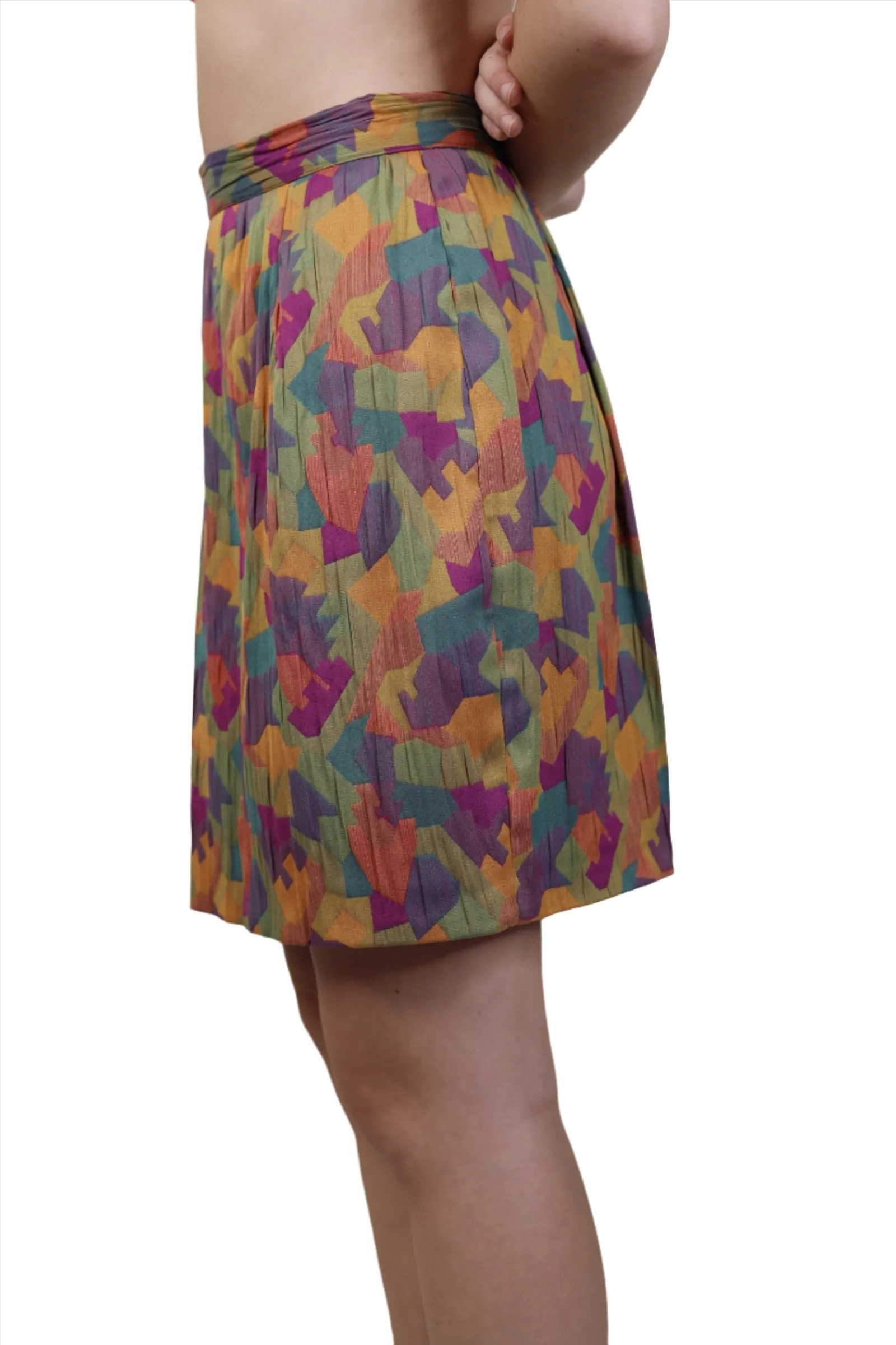 Colorful Patterend Skirt 1990s