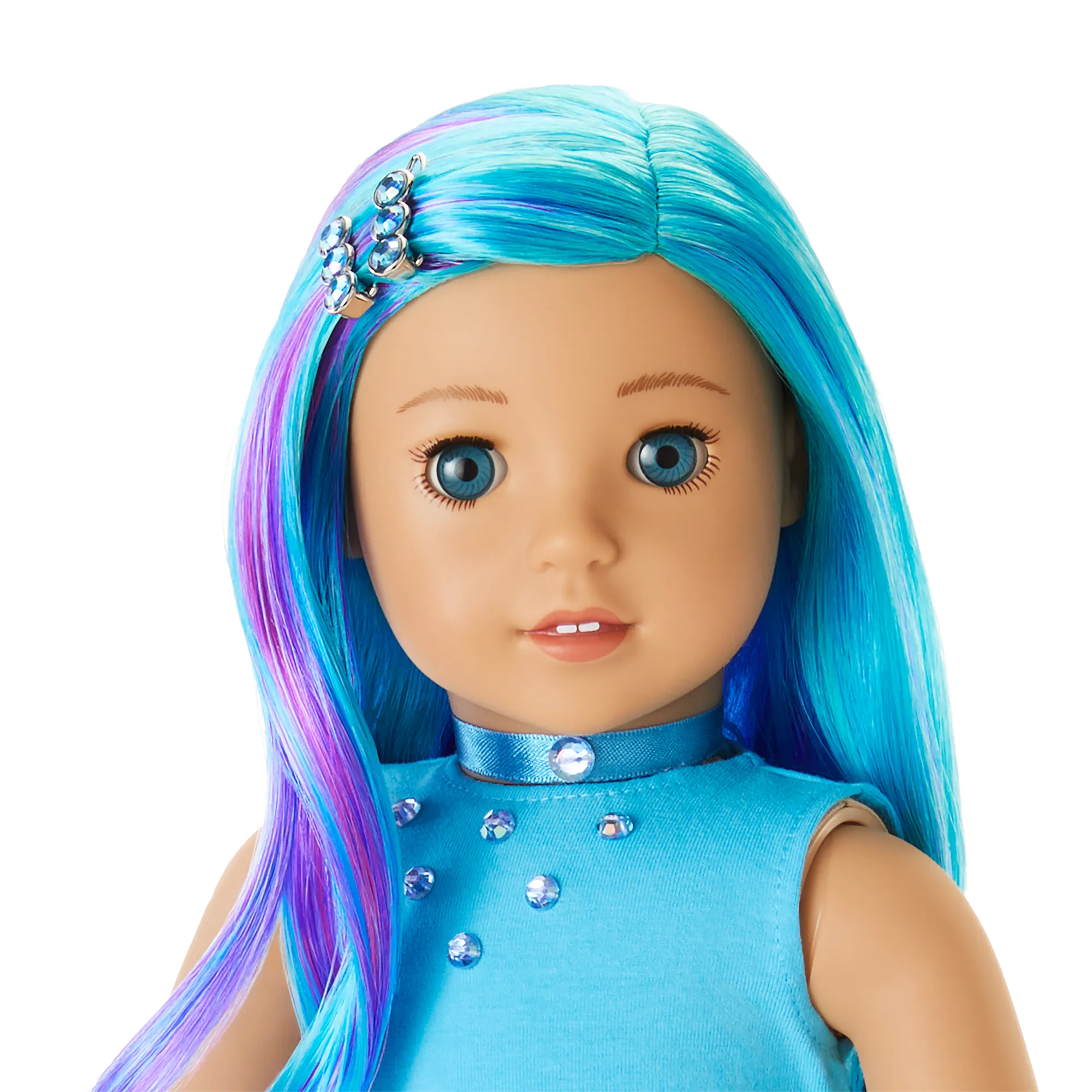 December Blue Beauty Topaz Outfit for 18-inch Dolls