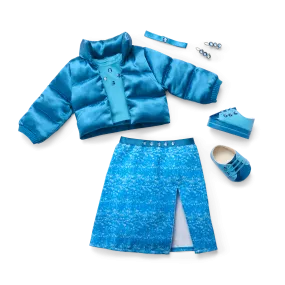 December Blue Beauty Topaz Outfit for 18-inch Dolls