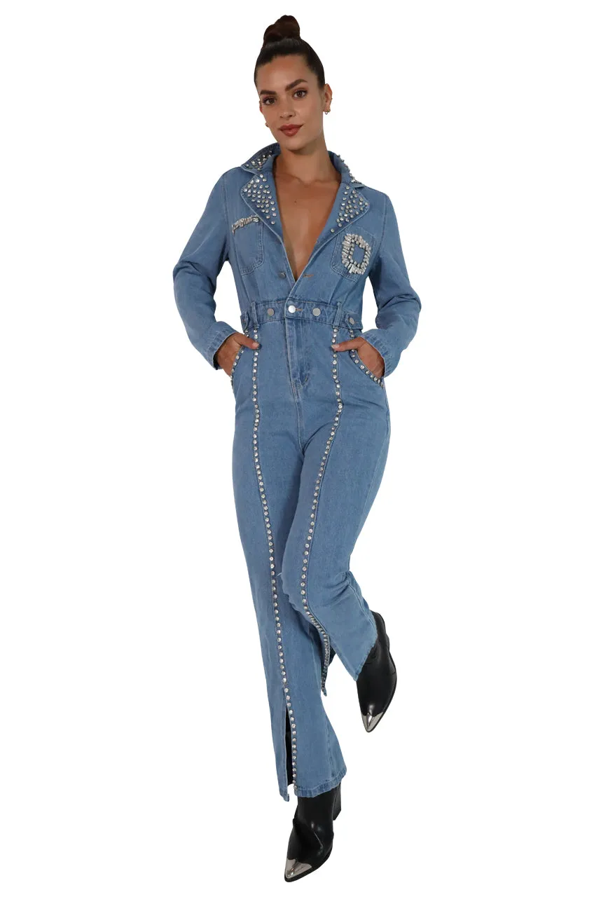 DENIM JUMPSUIT