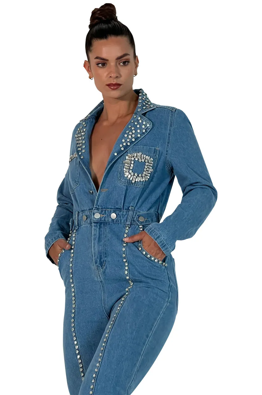 DENIM JUMPSUIT