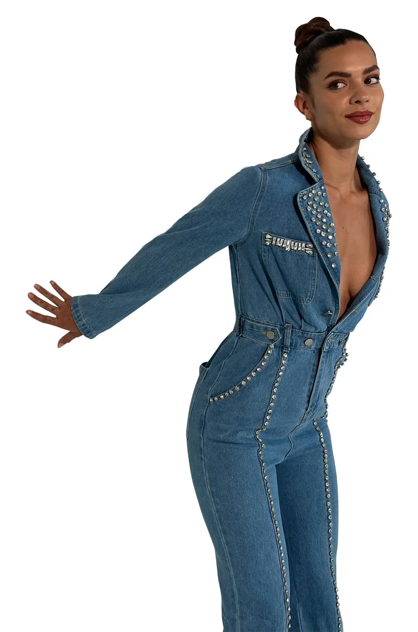 DENIM JUMPSUIT