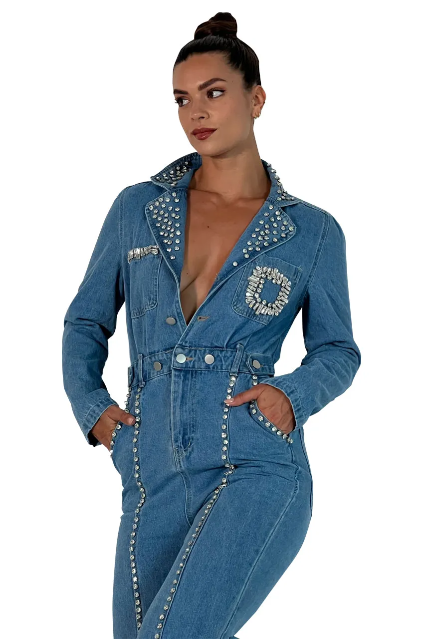 DENIM JUMPSUIT