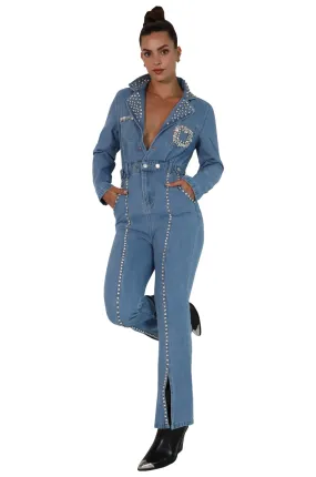 DENIM JUMPSUIT