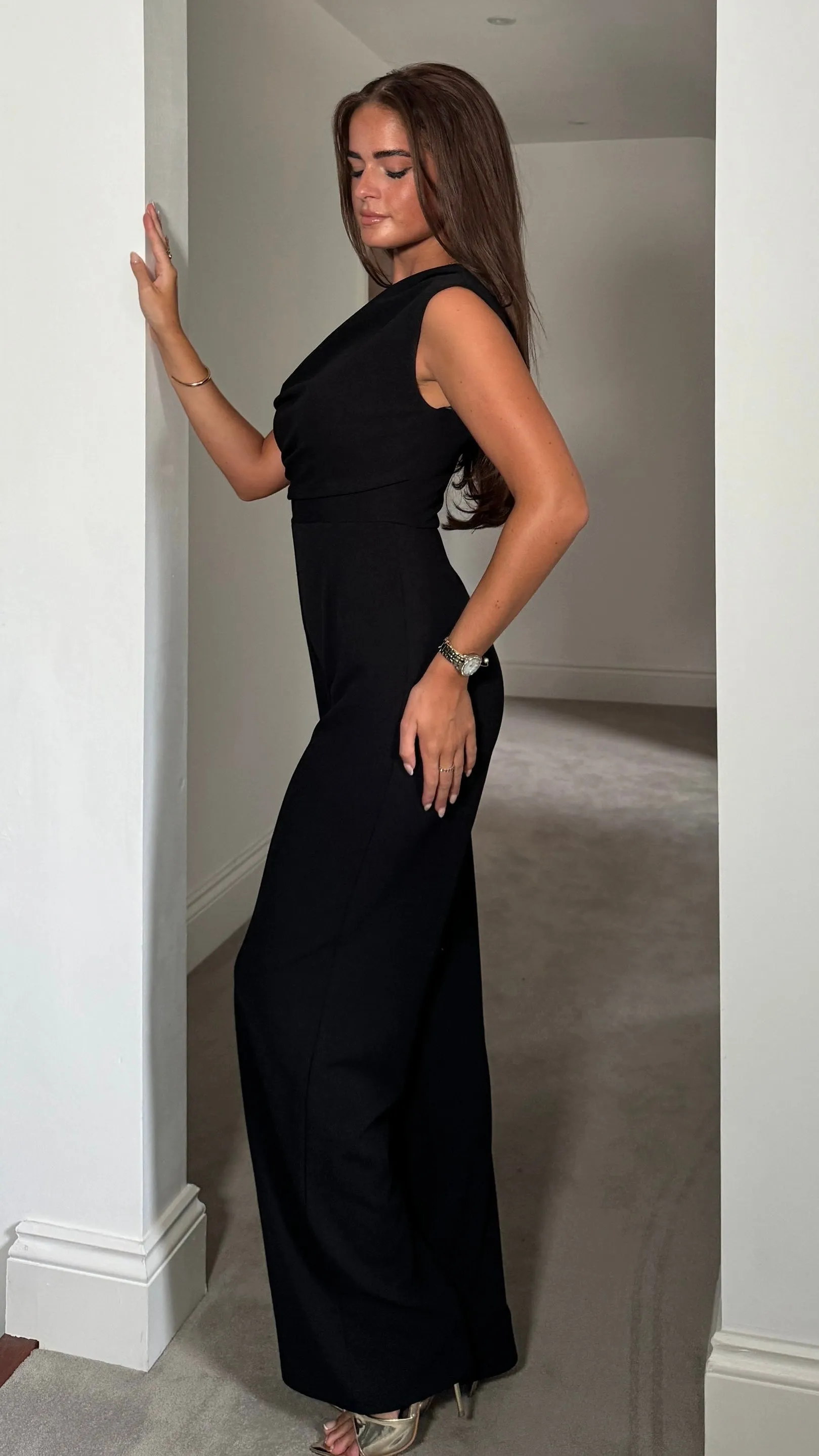 Donna Black Jumpsuit