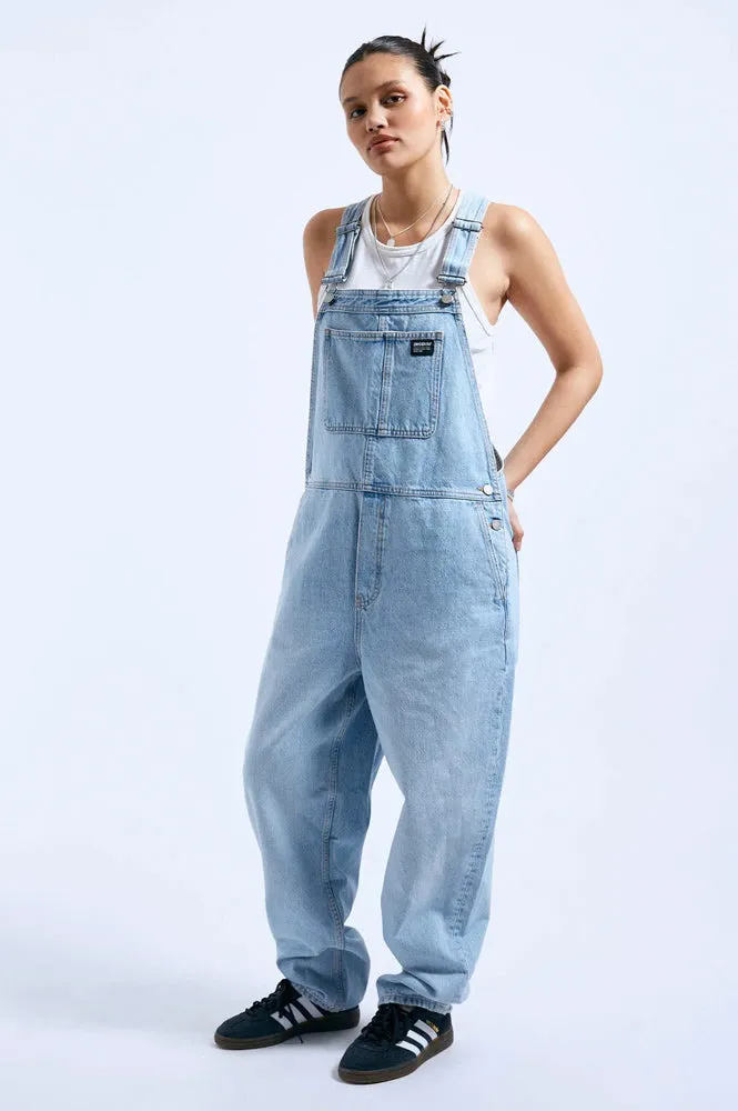 Dr Denim Lydia Stream Light Worn Dungarees