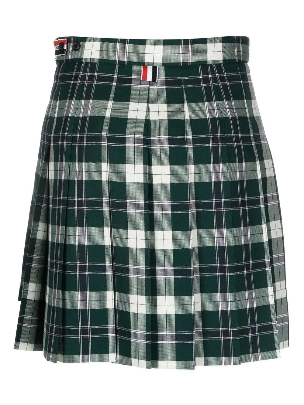 Dropped Back Mini Pleated Skirt