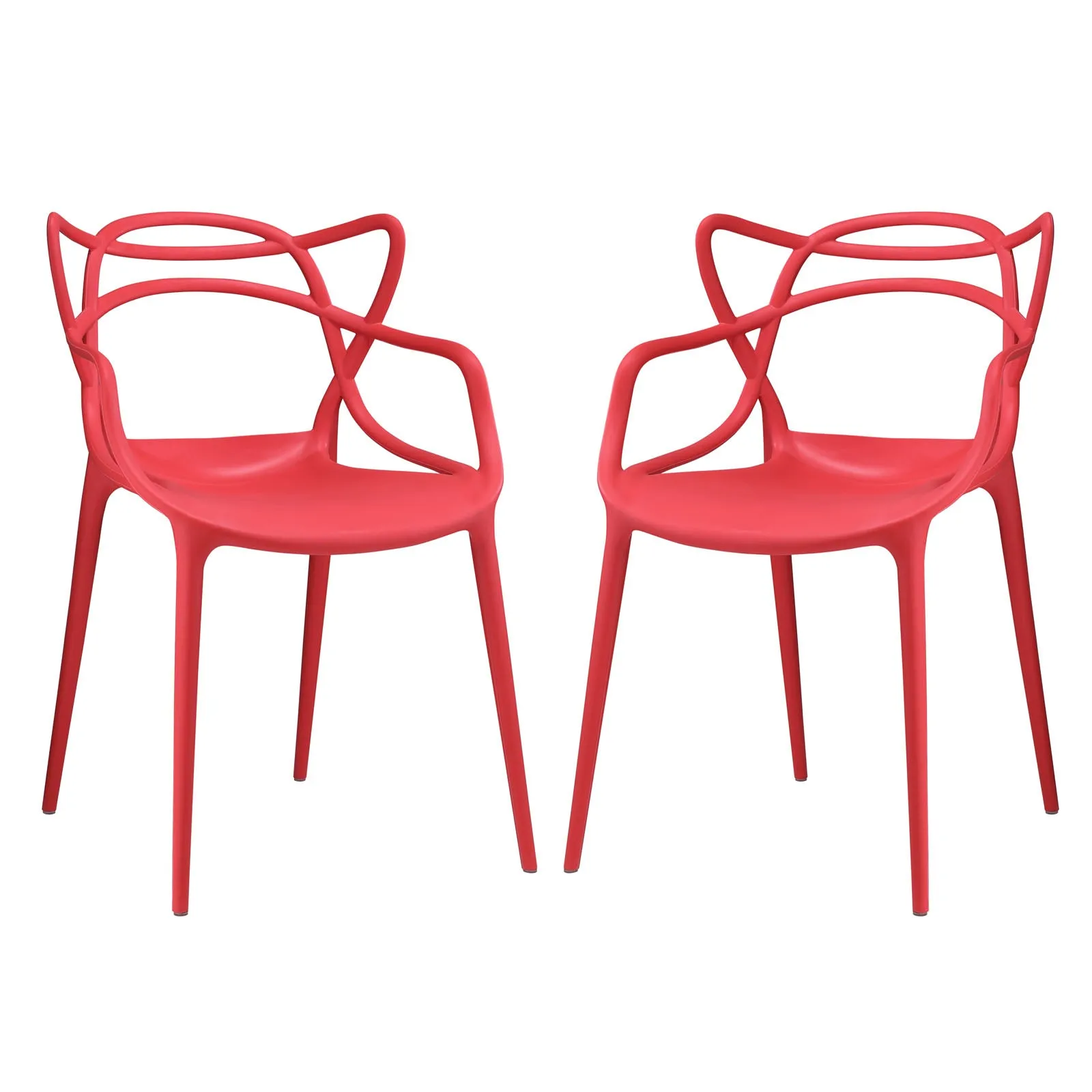 Entangled Dining Set Set of 2 Red EEI-2347-RED-SET